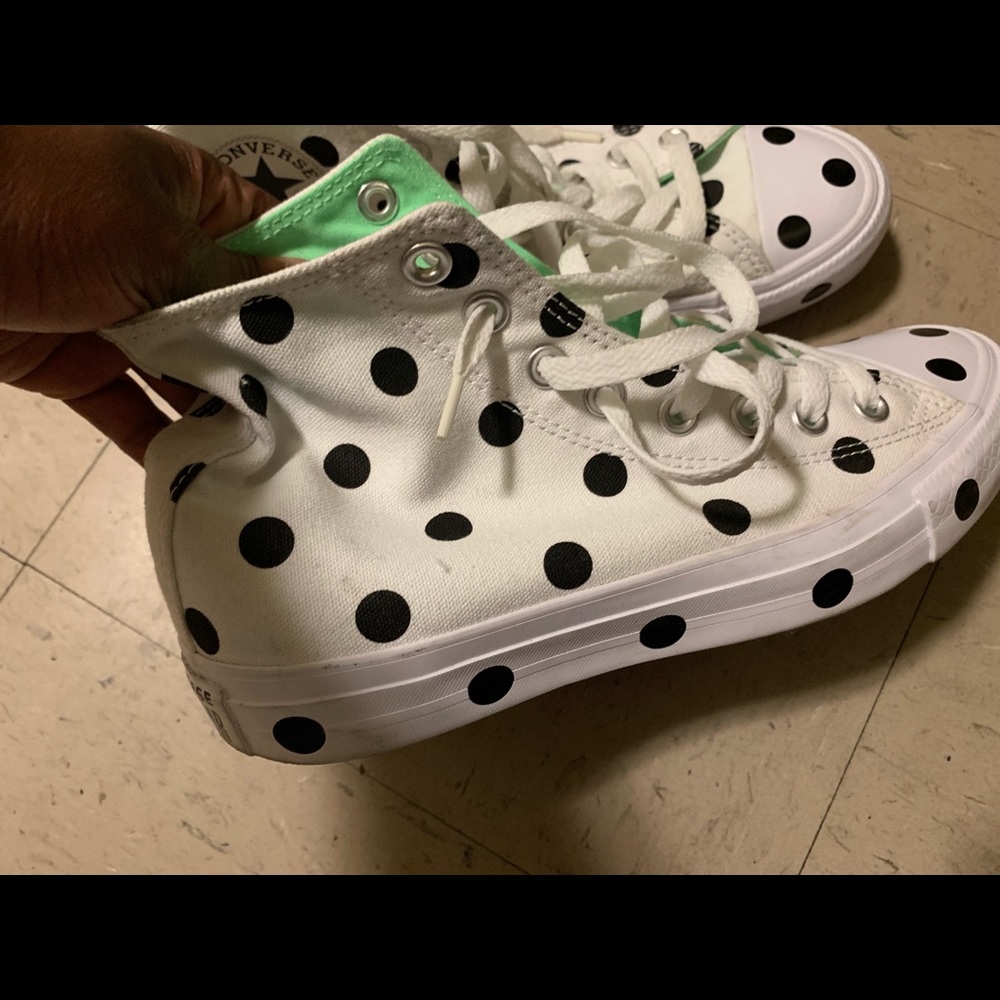 Womens Converse Polka Dot Sneakers